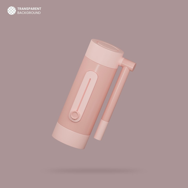 Free PSD isolated 3d render tea flask icon