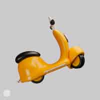 Free PSD isolated 3d scooter icon