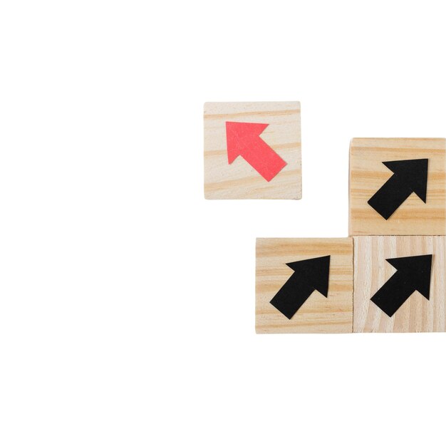 Isolated arrow pointing direction