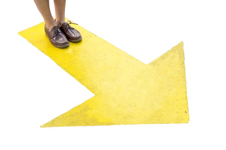Free PSD isolated arrow pointing direction