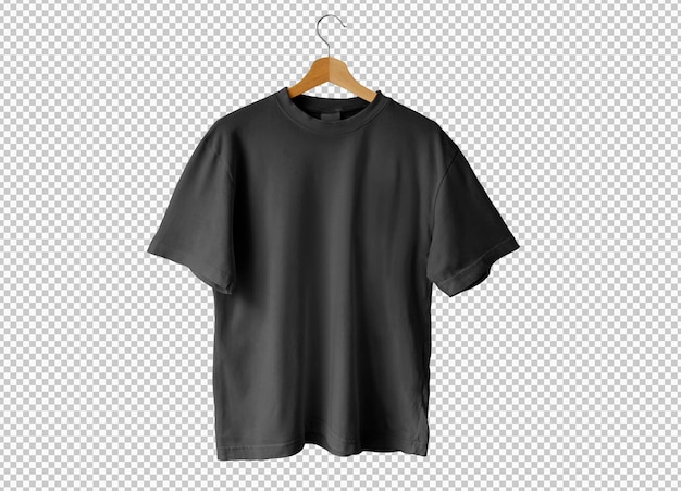 Download Isolated Black T-Shirt Opened – Free PSD Template