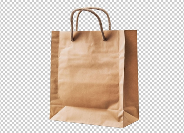 無料PSD 孤立した茶色の紙のショッピング バッグ