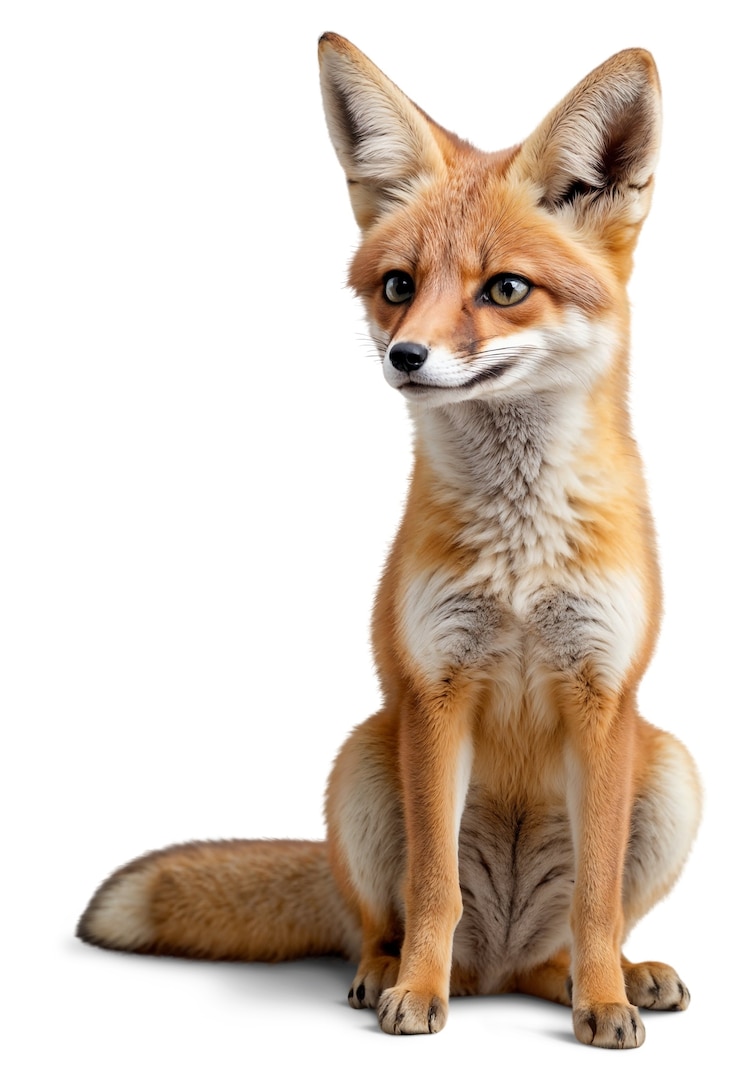 Free PSD isolated cute fox