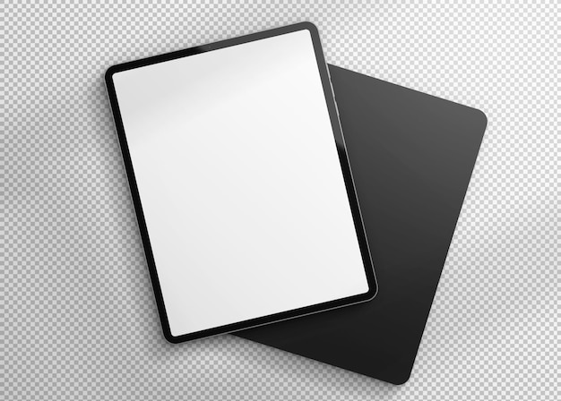 Free PSD isolated front and back of a tablet pro