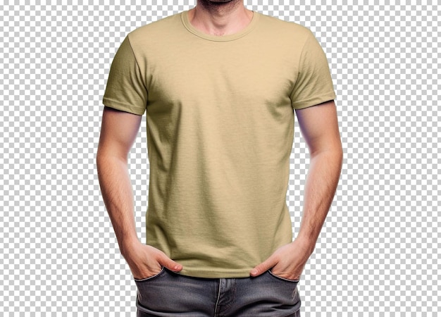 Isolated front model wearing tshirt