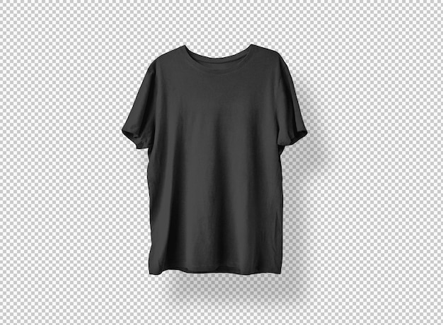 Free PSD isolated handled black tshirt