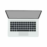 Free PSD isolated modern laptop