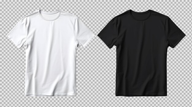 изолированная открытая белая и черная футболка