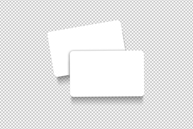 Free PSD isolated pack of white cards