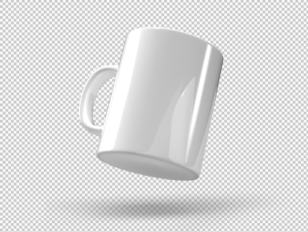 Isolated plain white mug