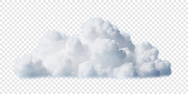 透明な背景の上に 孤立した png 膨らんだ雲