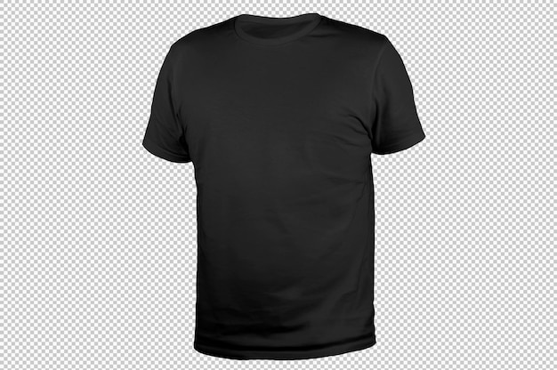 Isolated regular plain black tshirt