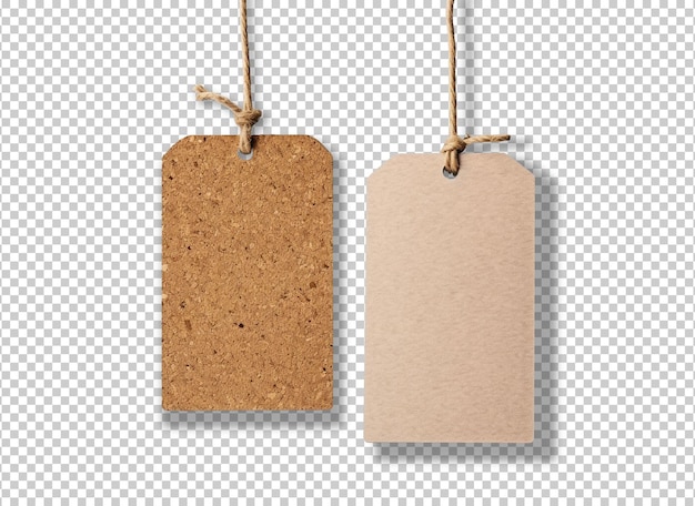 Isolated shopping tags on background