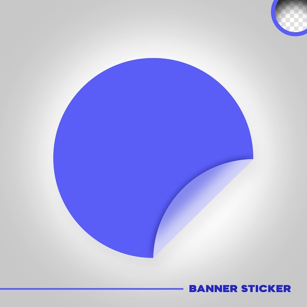 無料PSD 組成用の孤立したステッカー形状バナー