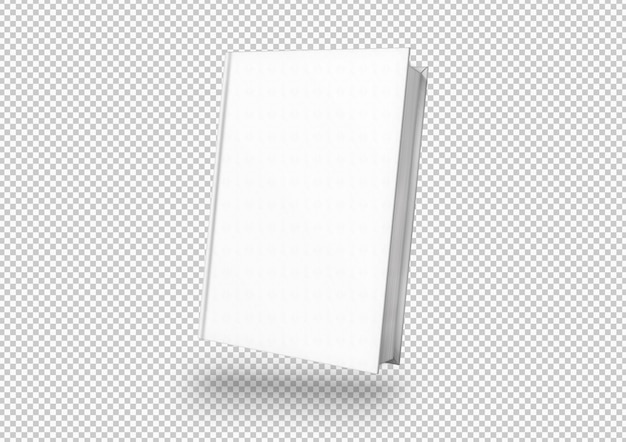 Isolated white book cover