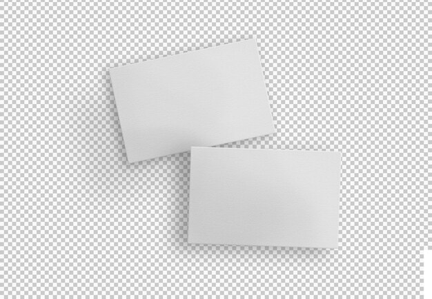 Free PSD isolated white business cards