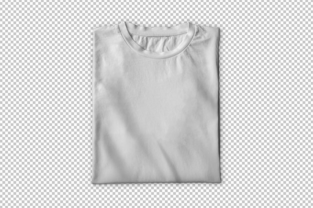 Isolated white folded t-shirt
