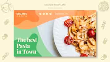 PSD gratuito banner design ristorante italiano