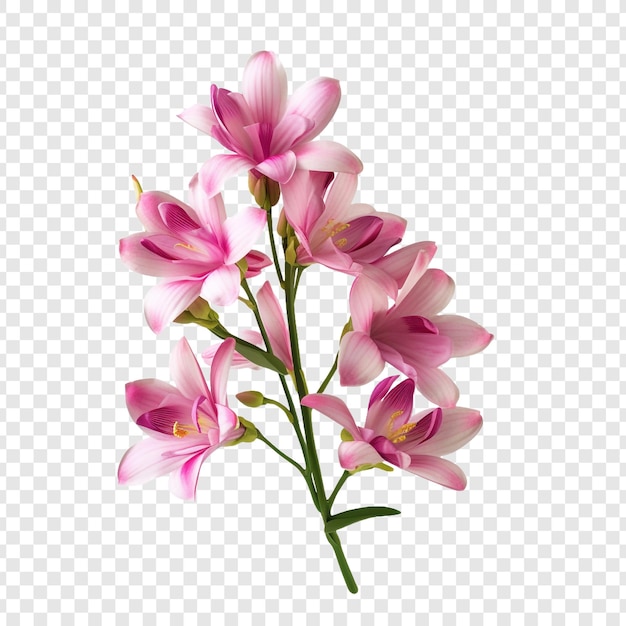 Ixia flower png isolated on transparent background