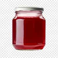 Free PSD jam jar isolated on transparent background