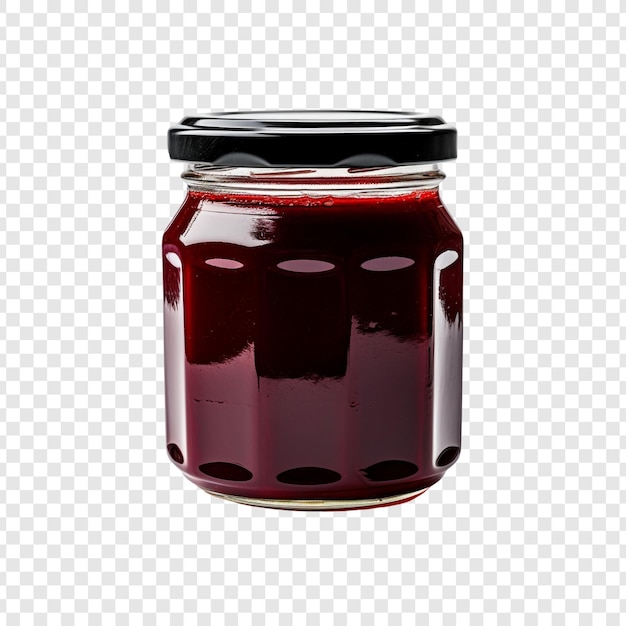 Free PSD jam jar isolated on transparent background