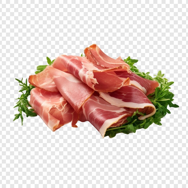 Jambon isolato su sfondo trasparente