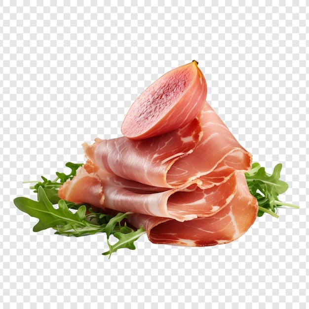 Jambon isolato su sfondo trasparente