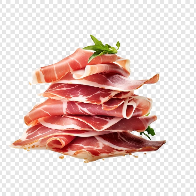 Jambon isolato su uno sfondo trasparente