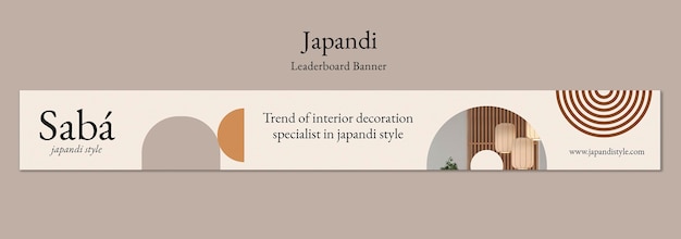 Japandi template design
