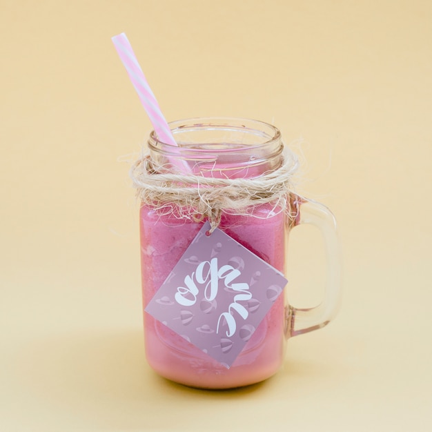 Banana Smoothie Cup with Straw Mockup  Smoothie cup, Mockup free psd,  Mockup psd