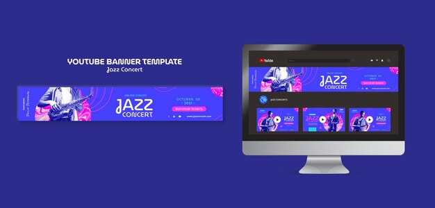 Jazz concert youtube banner