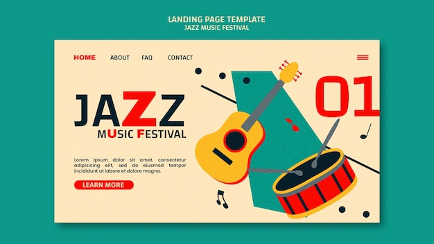 jazz music festival template design