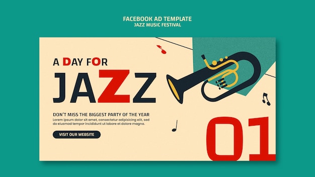 jazz music festival template design