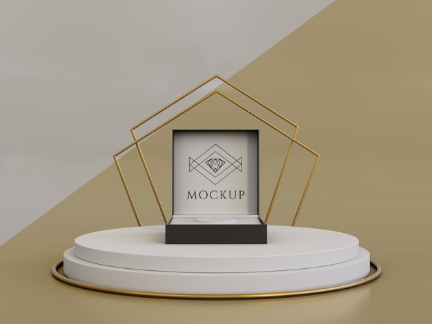 Jewelry packaging display mock up Free Psd