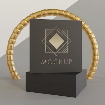 Jewelry packaging display mock up