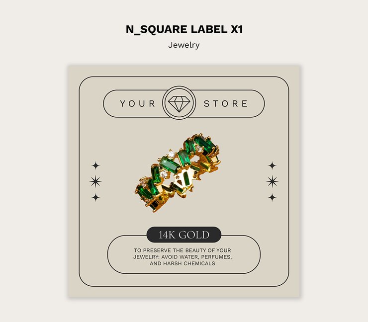 Free PSD jewelry shop business template