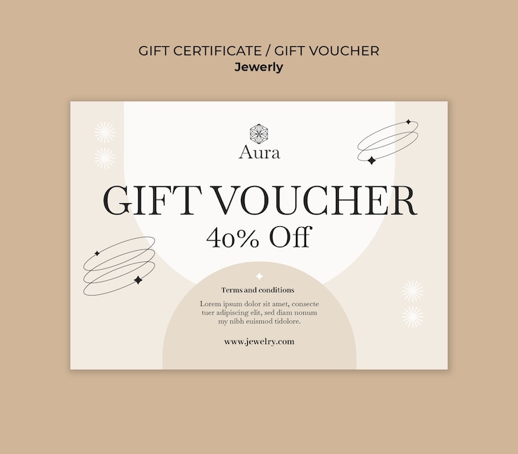 Free PSD jewelry shop business template