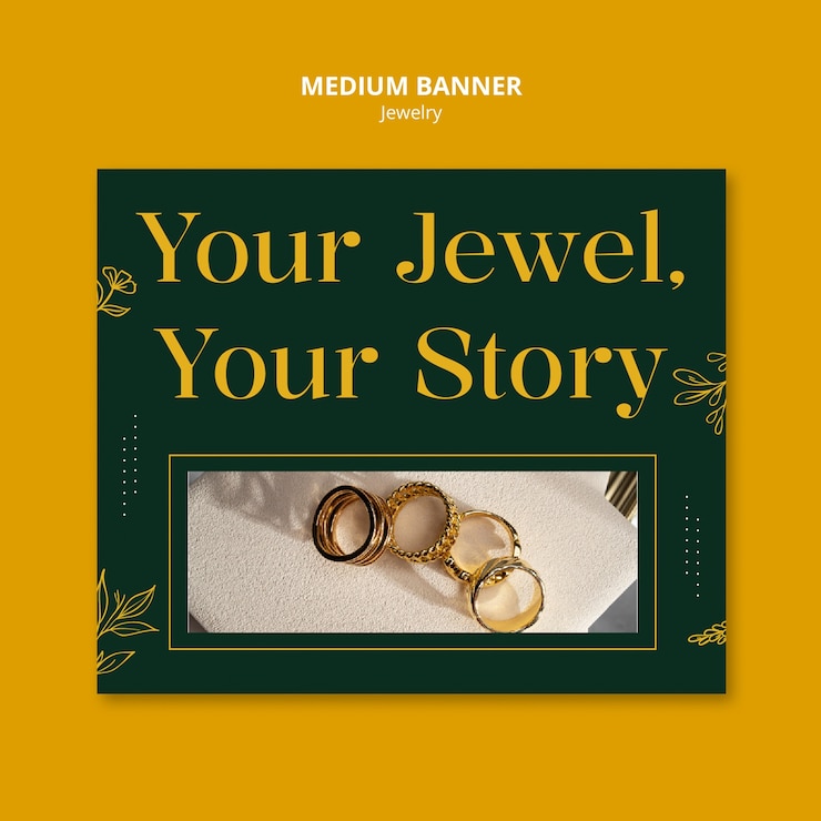 Free PSD jewelry shop business template