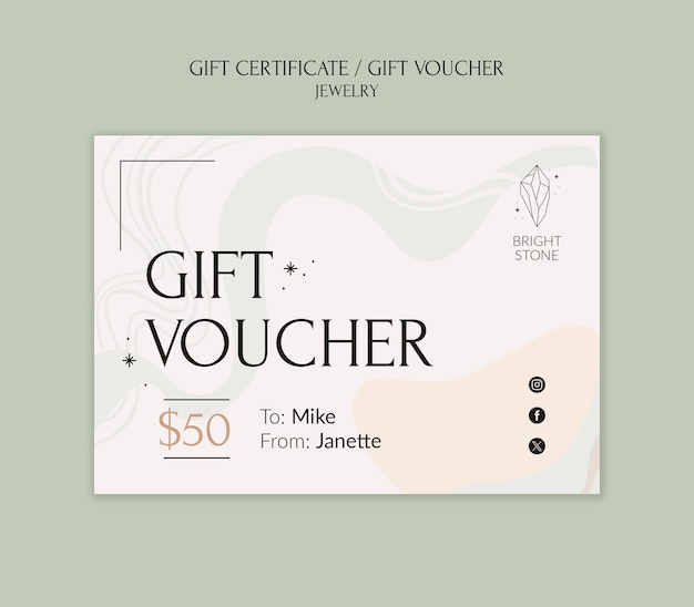 jewelry shop business template