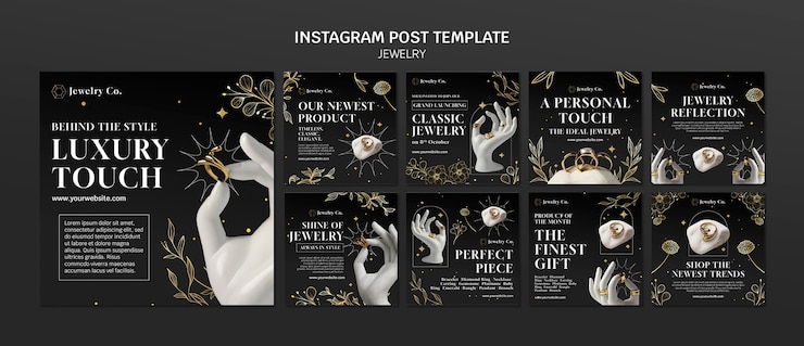 Free PSD jewelry template design