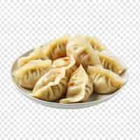 Free PSD jiaozi isolated on transparent background