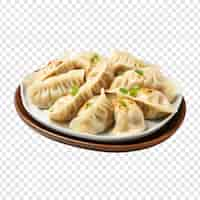 Free PSD jiaozi isolated on transparent background