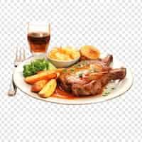 Free PSD jiggs dinner isolated on transparent background