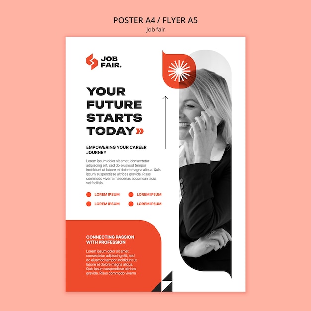 Job fair template design