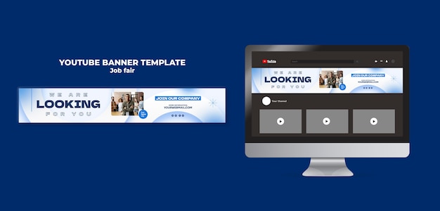 Job fair template design