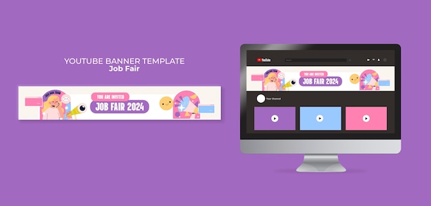 Job fair template design