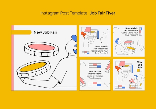 Job fair template design