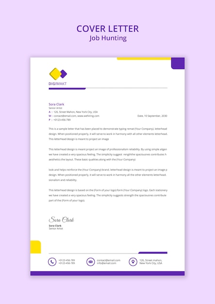 job hunting template