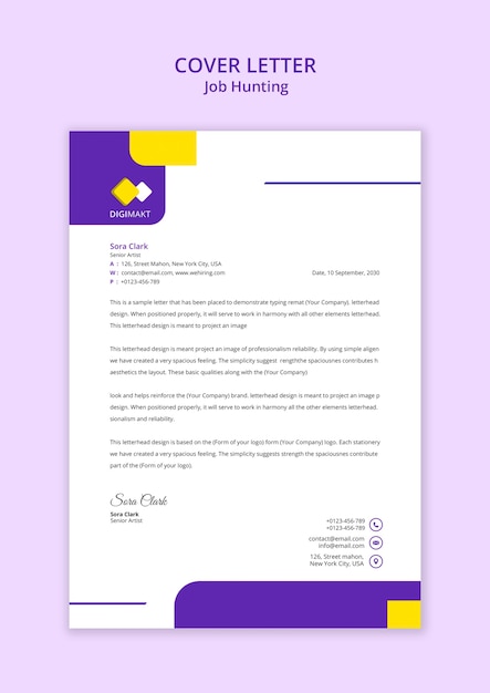 job hunting template