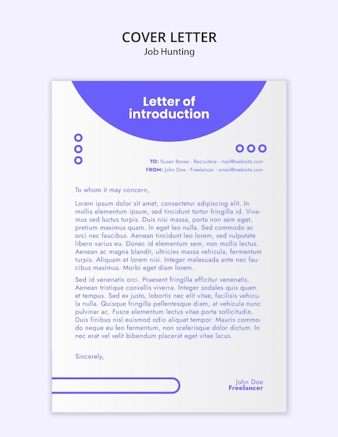 Free PSD job hunting template